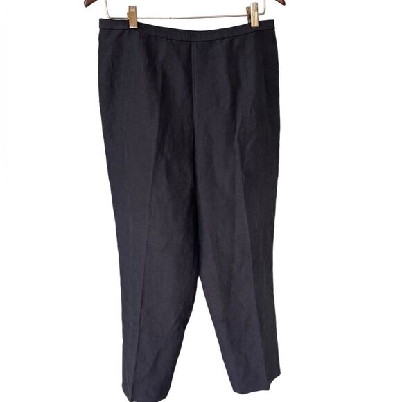 Pendleton Black Linen Silk Blend Trousers NWT 16 - Picture 1 of 7
